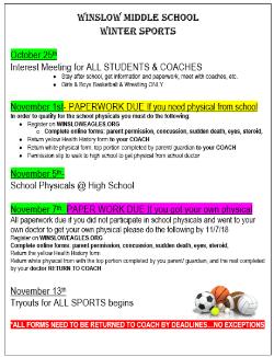 Winter Sports - Physicals